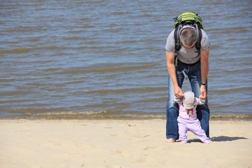 Marion Langer: Bei Hamburg am Strand